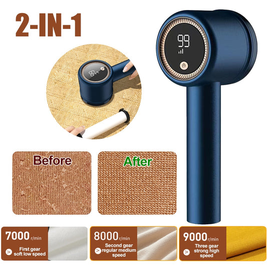 2 In 1 Electric Lint Remover With Digital Display